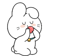 Gif animé coeur lapin
